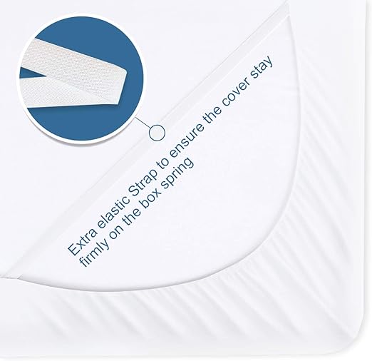 Box Spring Cover with Smooth and Elastic Woven Material, 10 Pack, Wrinkle & Fading Resistant & Dustproof, White - Biloban Online Store