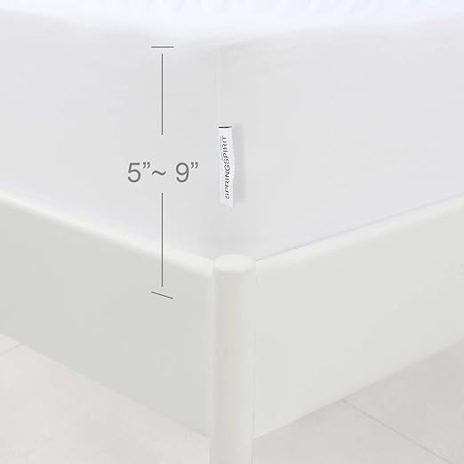 Box Spring Cover with Smooth and Elastic Woven Material, 10 Pack, Wrinkle & Fading Resistant & Dustproof, White - Biloban Online Store