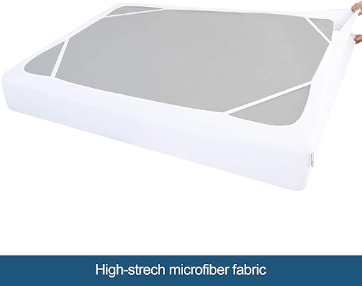 Box Spring Cover with Smooth and Elastic Woven Material, 10 Pack, Wrinkle & Fading Resistant & Dustproof, White - Biloban Online Store