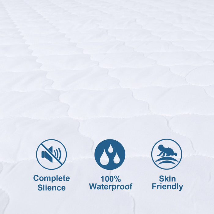 Waterproof Mattress Protector, Ultra Soft Microfiber Quilted， Fitted with Deep Pocket up to 14" Depth - Biloban Online Store