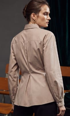 Women Classic Button Down Shirt – Elegant Tailored Casual Blouse
