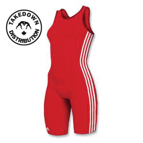 Adidas Womens 3 Stripe Singlet Red - Takedown Distribution