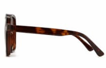 Women’s Oversized Square Sunglasses – Dark Tortoise Frame – Brown Gradient Lens