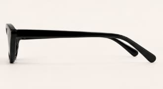 Women’s Slim Cat Eye Sunglasses – Black Frame with Dark Tinted Lenses – Trendy Y2K Fashion Eyewear