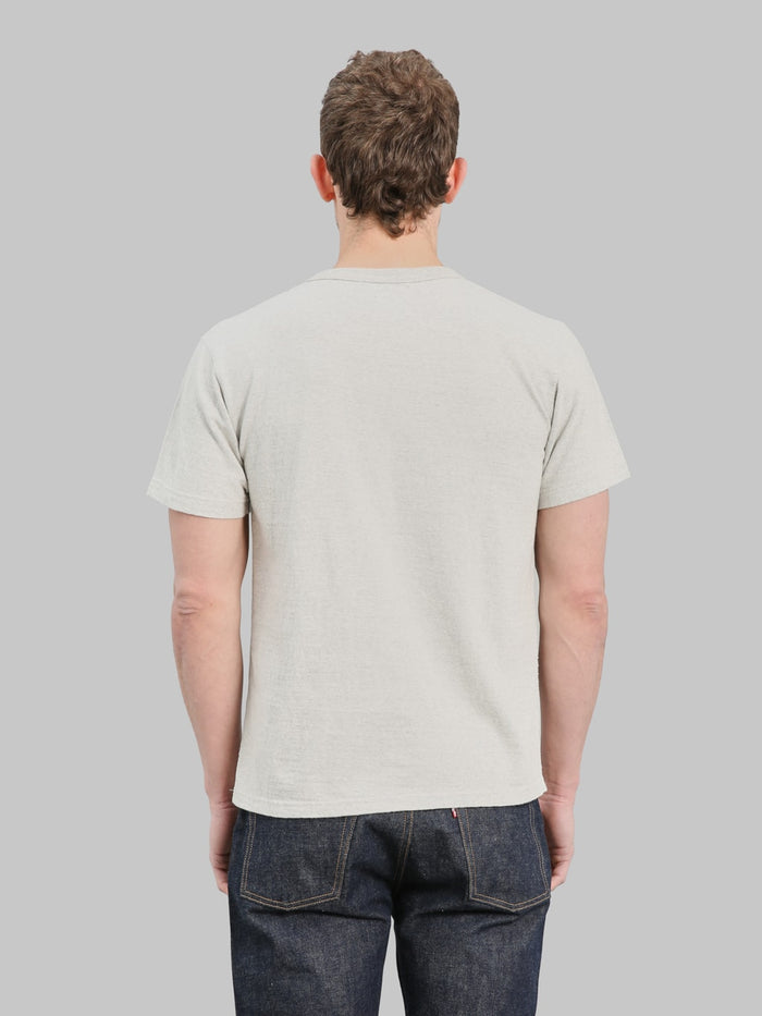 Wonder Looper ELS Recycled Cotton Slub Crewneck T-Shirt Heather Grey