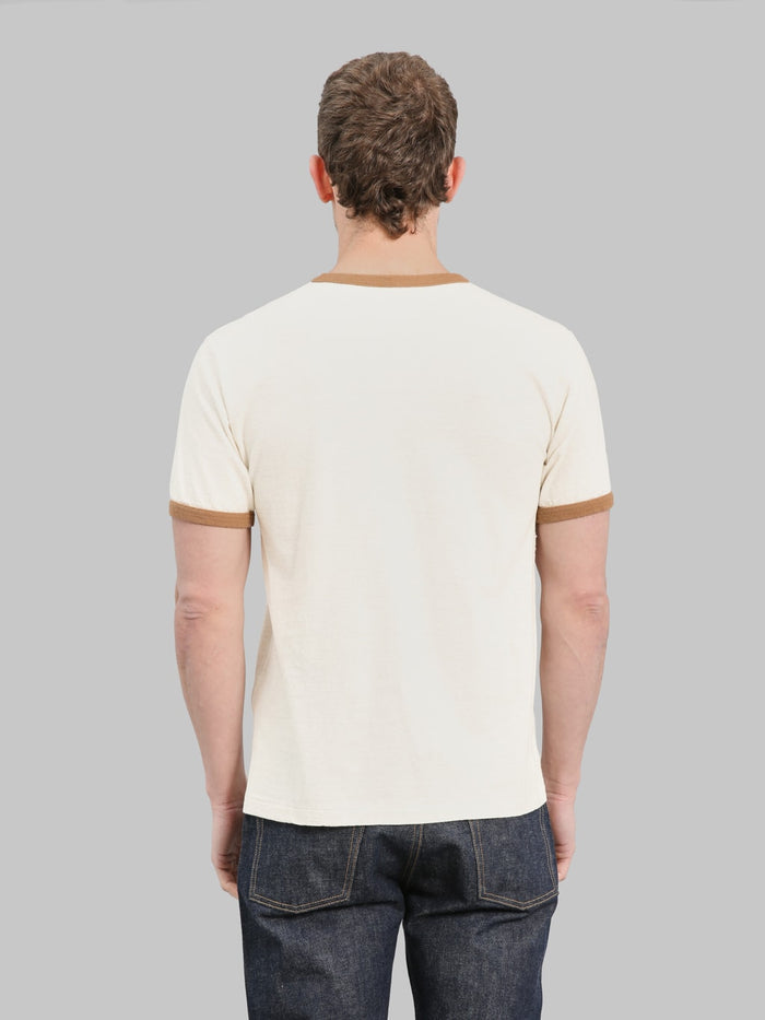 Wonder Looper Recycled Cotton Foxfibre® Ringer T-Shirt Sand