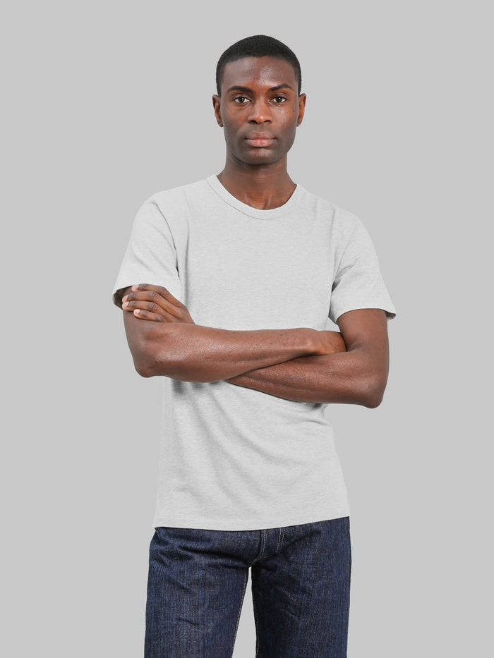 Wonder Looper Suvin Gold Tsuriami TShirt Heather Grey front styled
