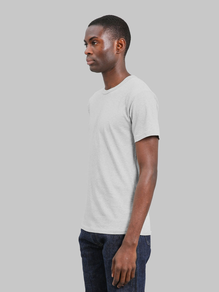 Wonder Looper Suvin Gold Tsuriami TShirt Heather Grey side fit