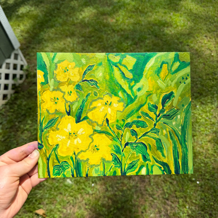Yellow Abstract Garden Original Artboard