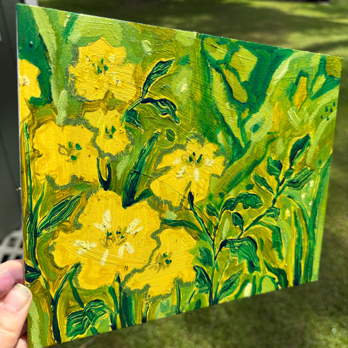 Yellow Abstract Garden Original Artboard