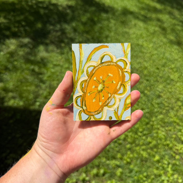 Yellow Folklore Florals Original Artboard No. 4