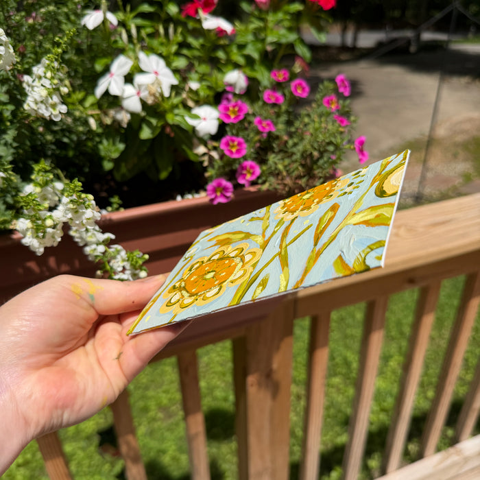 Yellow Folklore Florals Original Artboard No. 6