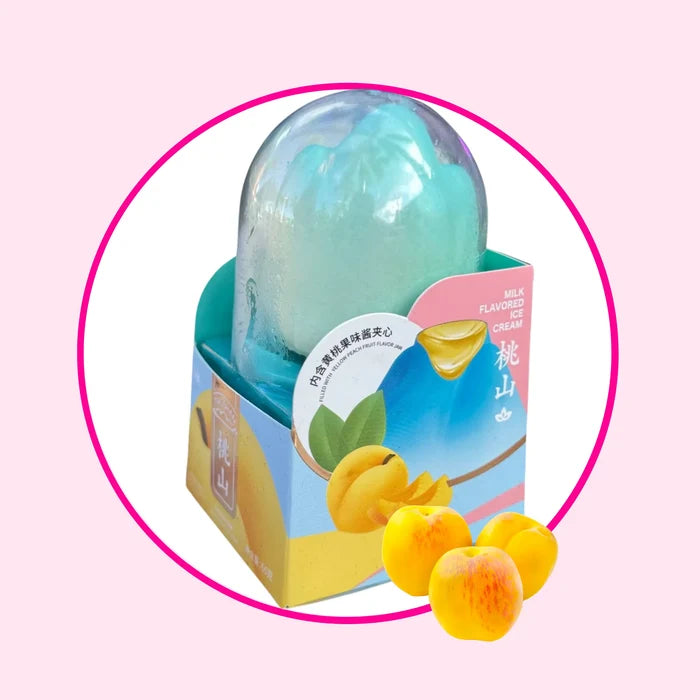 Yellow Peach Milk - Viral Fruit-Shaped Ice Cream