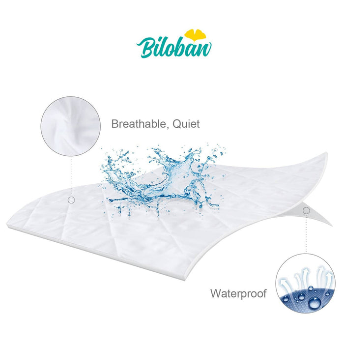 Zippered Crib Mattress Protector - Breathable 6 Side Fully Encased - Biloban Online Store