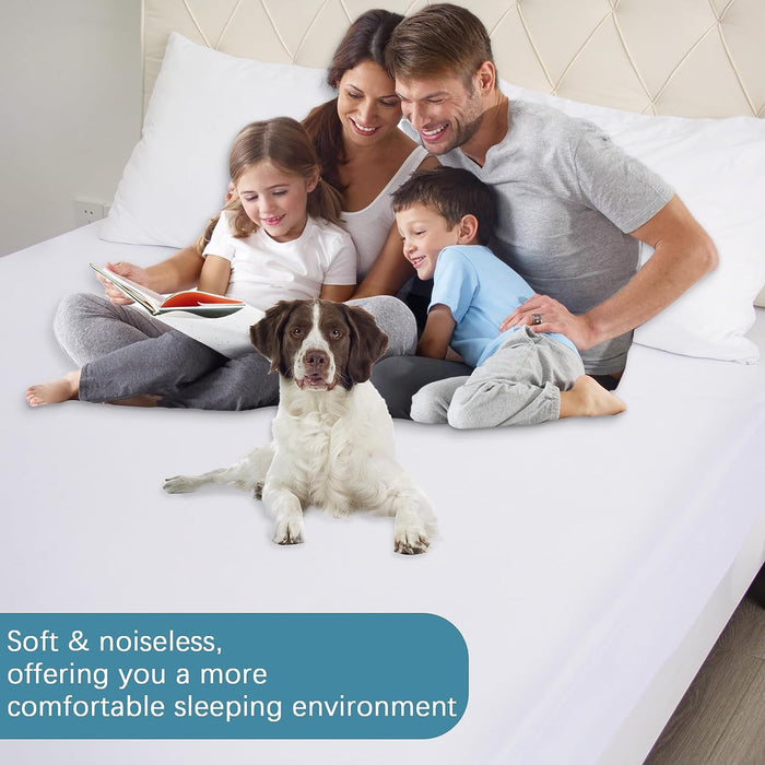 Zippered Mattress Encasement, Waterproof Mattress Protector, Premium 6-Sided Box Spring Cover, Breathable and Absorbent - Biloban Online Store
